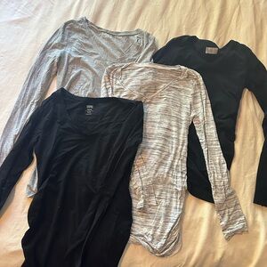 Maternity long sleeve tops